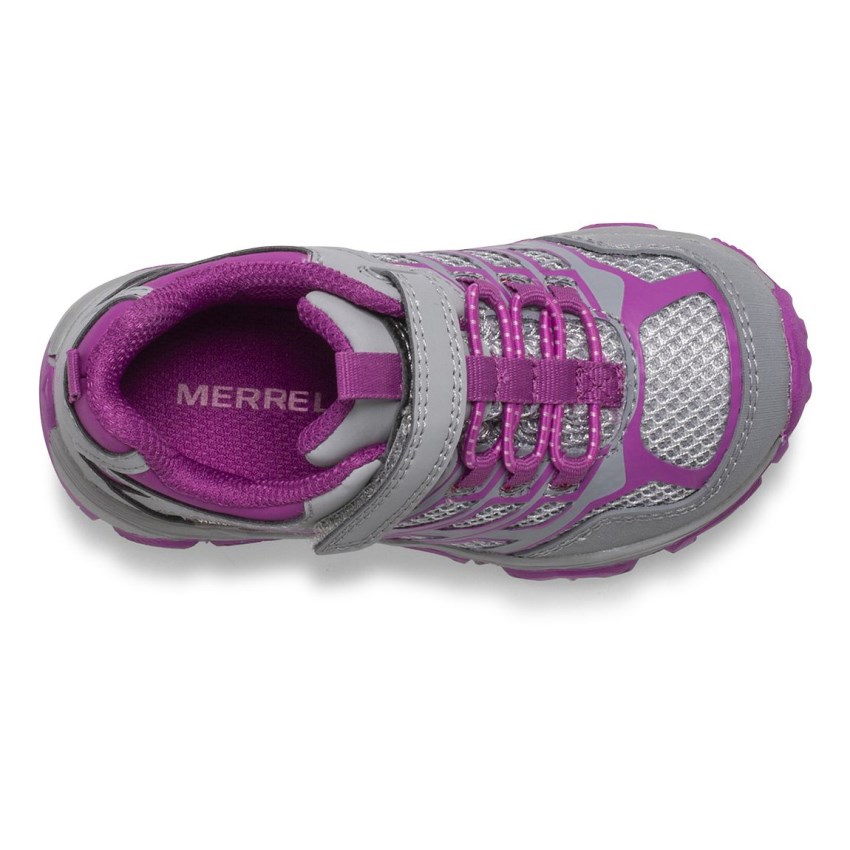 Basket Merrell Moab FST Low A/C Waterproof Jr. Grise/Rose Enfant | I.J.XEJU